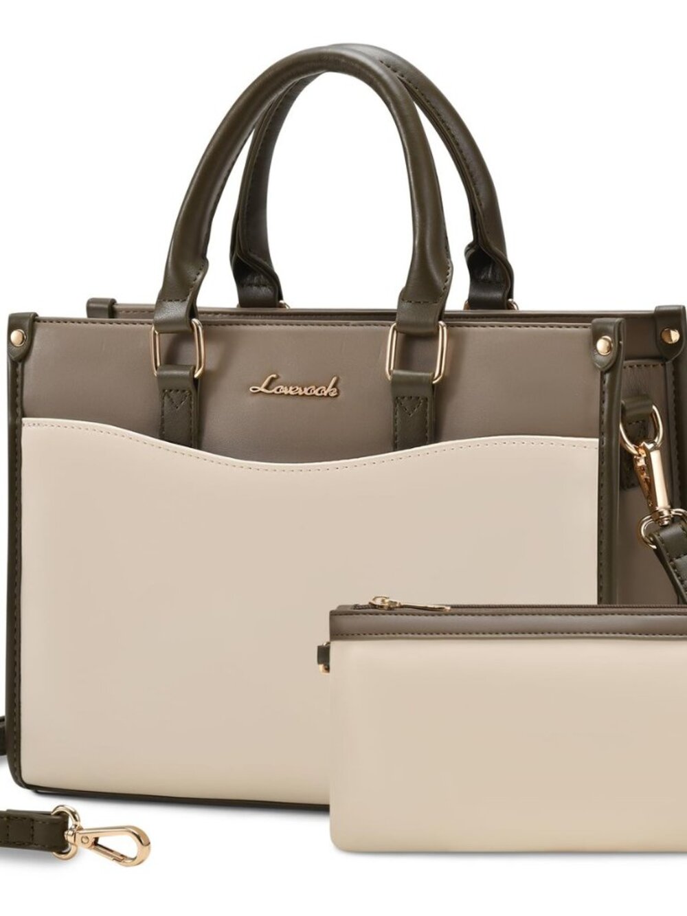 Purses and Handbags for Women, Vintage Color Block Satchel Tote Bag, Trendy Top